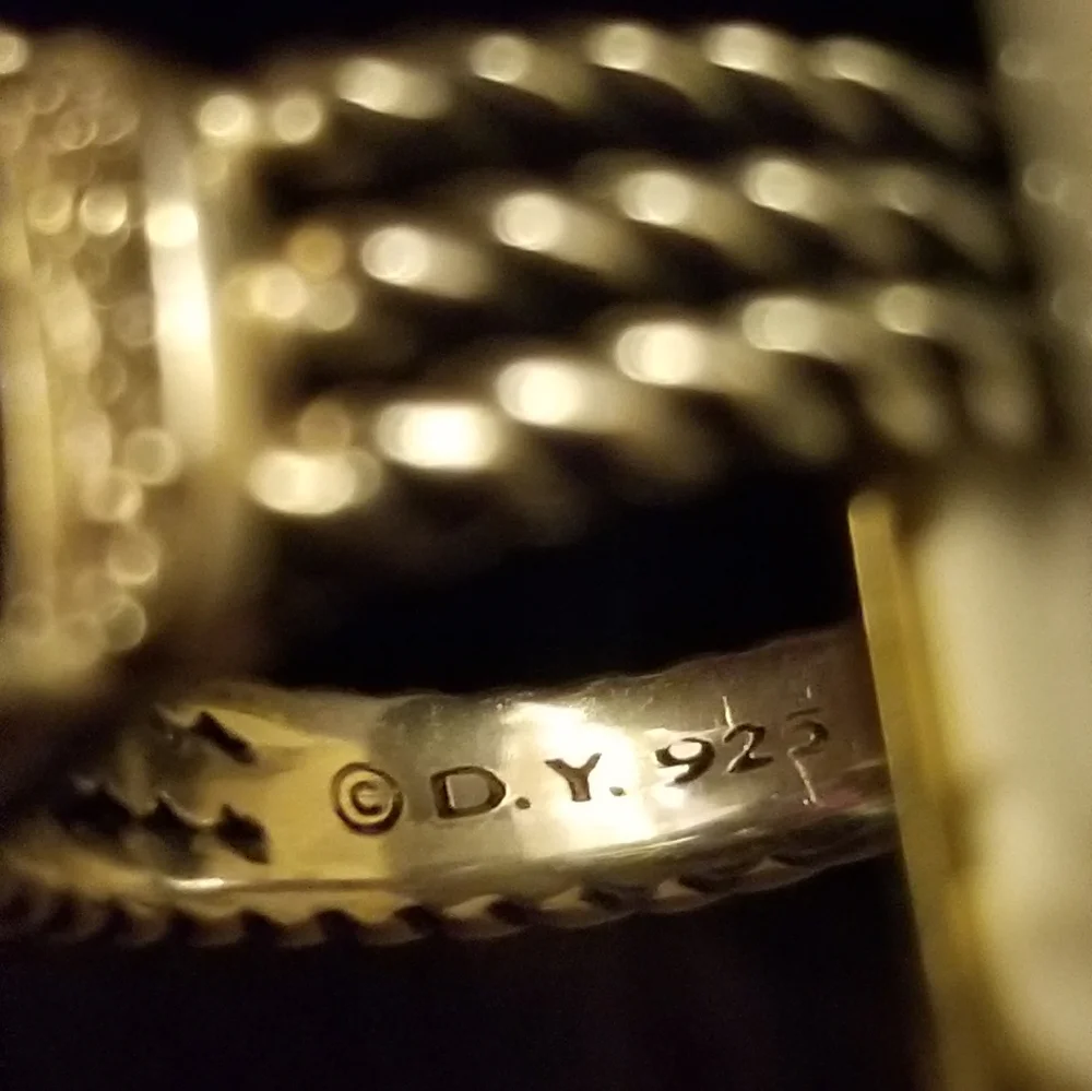 David Yurman Purple Amethyst Wheaton Petite Ring Size 7 - Picture 11 of 16